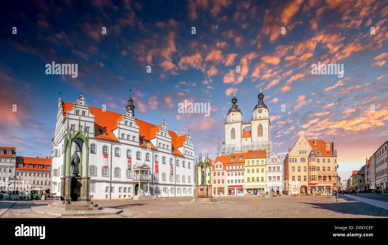 Altstadt von Wittenberg, Deutschland Stockfoto