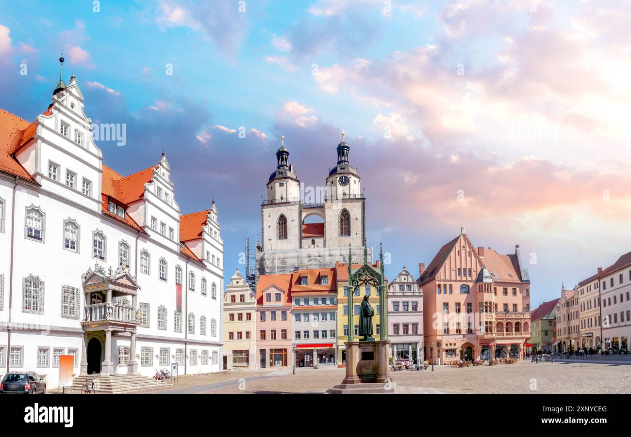 Altstadt von Wittenberg, Deutschland Stockfoto