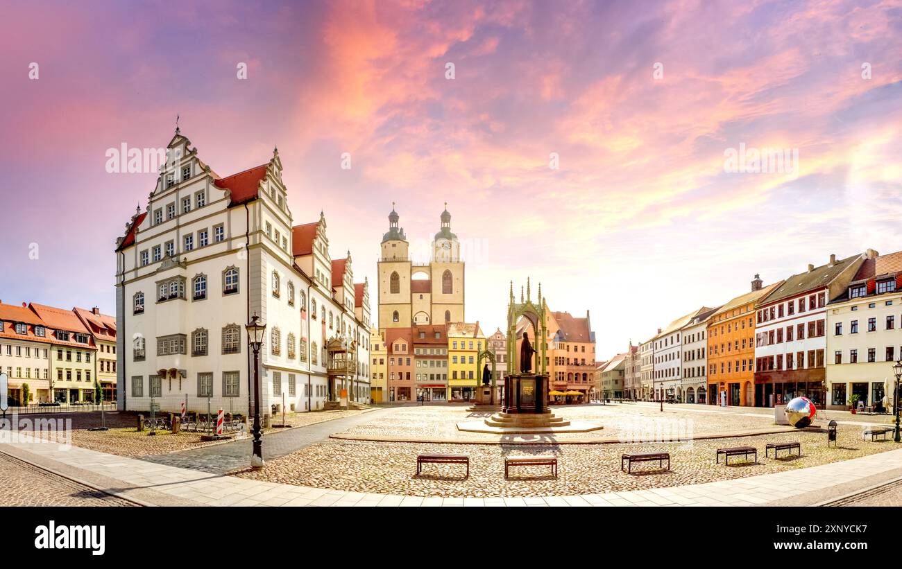 Altstadt von Wittenberg, Deutschland Stockfoto