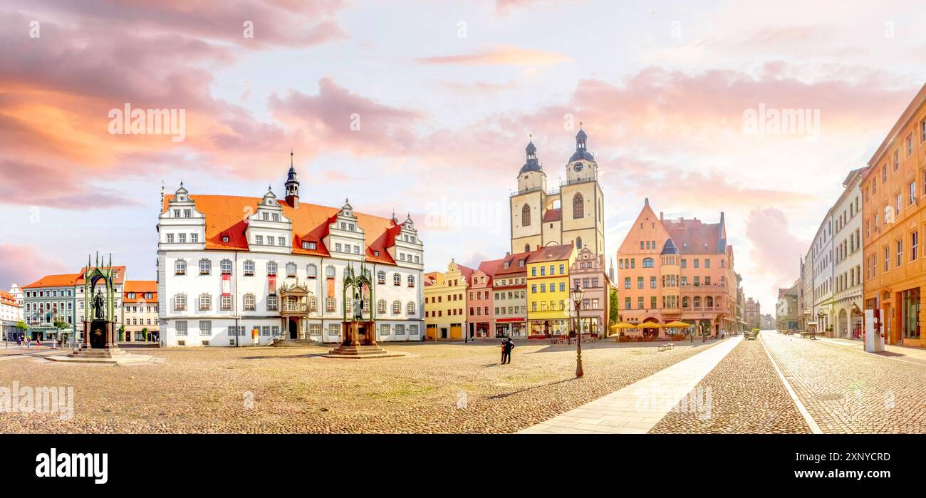 Altstadt von Wittenberg, Deutschland Stockfoto