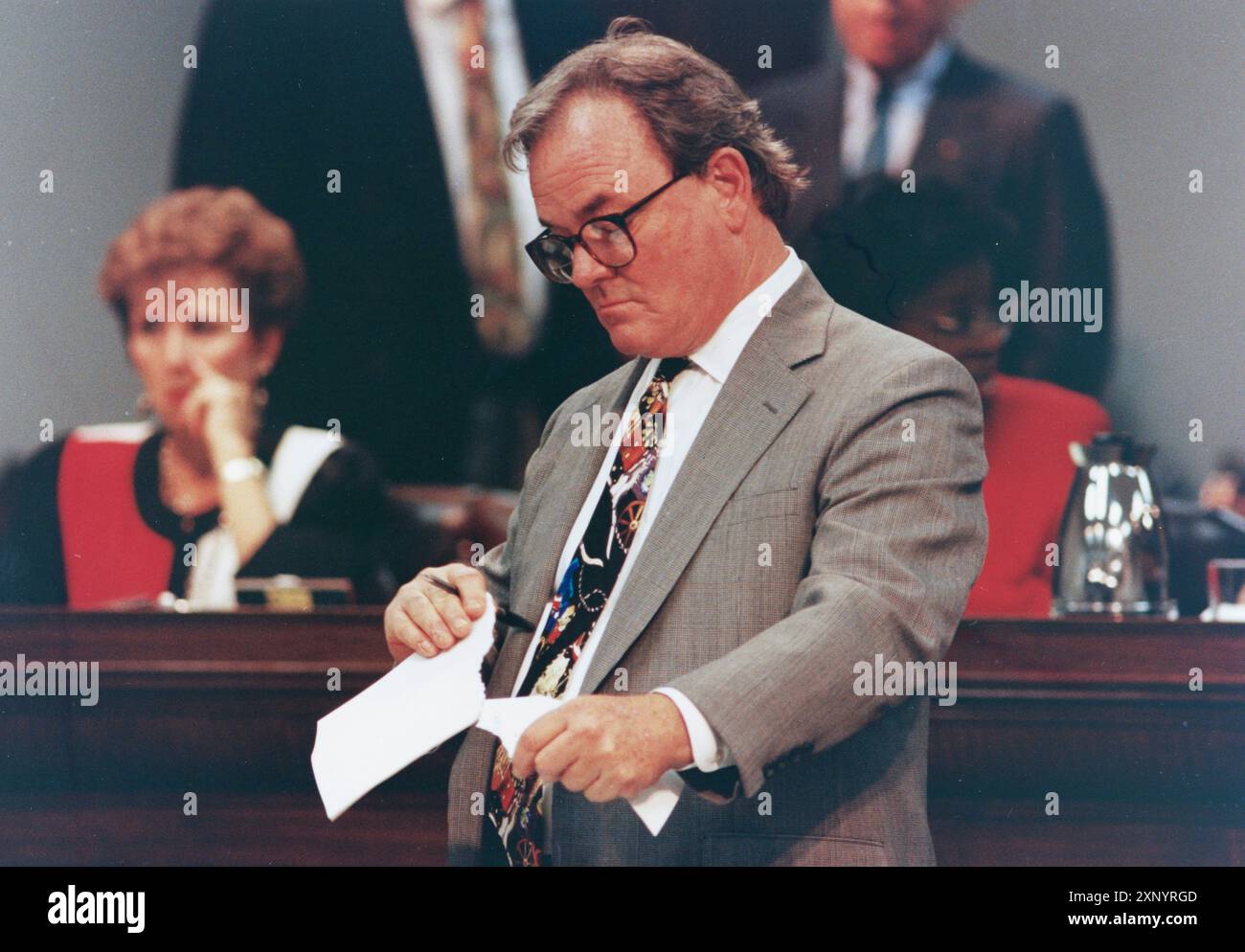 Ike HARRIS von Dallas in der Senatssitzung von Texas, 1995. ©Bob Daemmrich Stockfoto