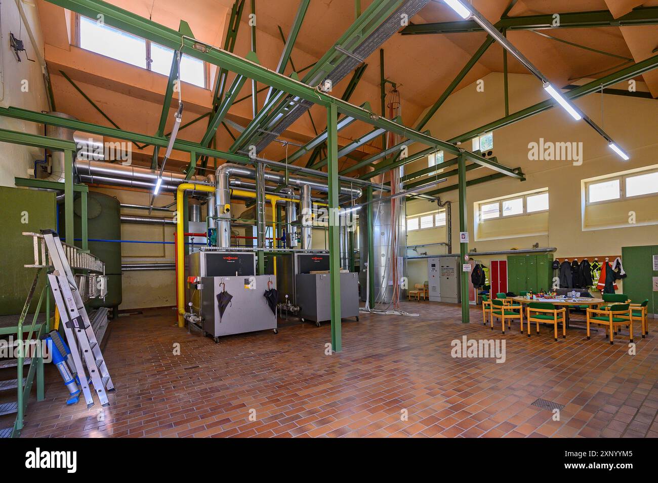 Gasheizung aus Ueberruh, Bolsternang, Allgäu, Schwaben, Baden-Württemberg, Deutschland Stockfoto