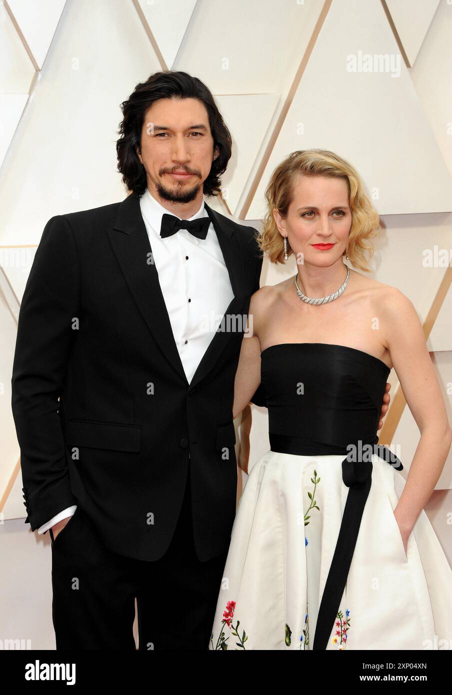 Adam Driver und Joanne Tucker bei den 92. Academy Awards am 9. Februar 2020 im Dolby Theatre in Hollywood, USA Stockfoto