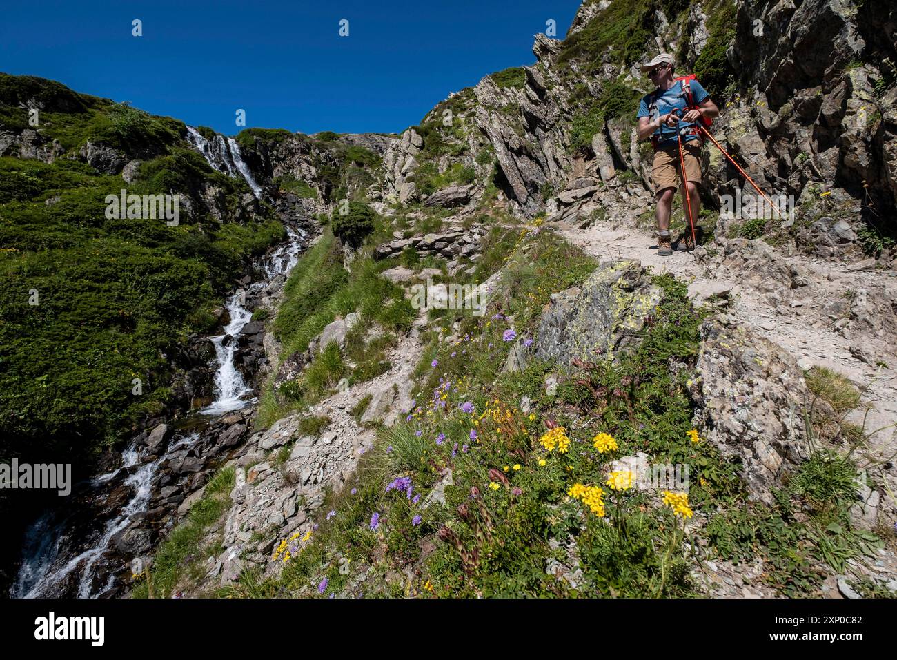 Ayous Seen Tour, Pyrenäen Nationalpark, Pyrenäen Atlantiques, Frankreich Stockfoto