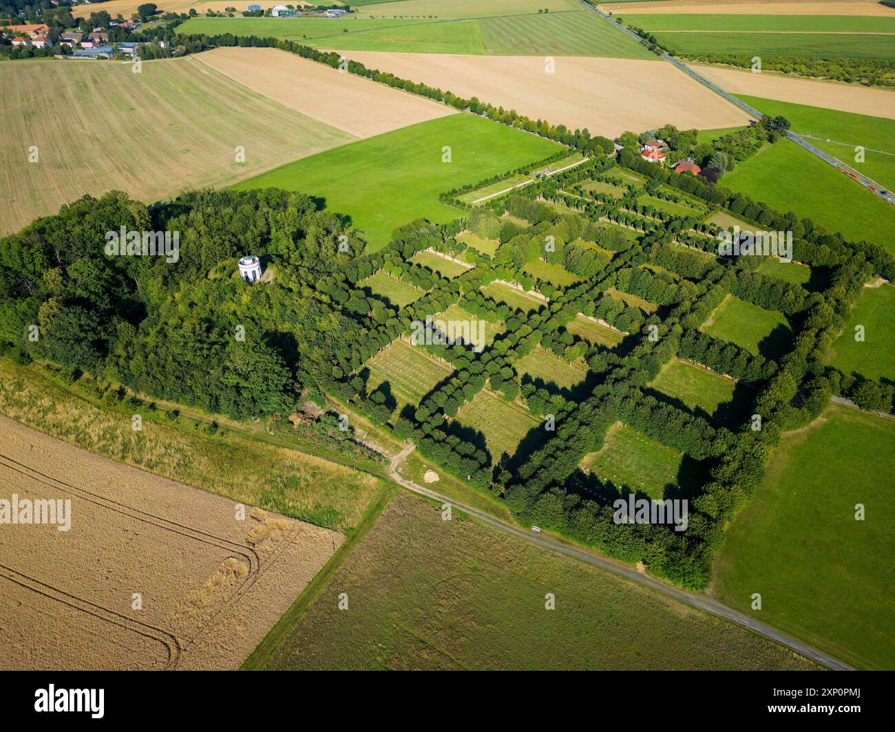 Herrnhut ist eine Stadt im sächsischen Landkreis Goerlitz in der Oberlausitz. Zentral zwischen den Städten Loebau und Zittau gelegen, ist es bekannt als die Stockfoto