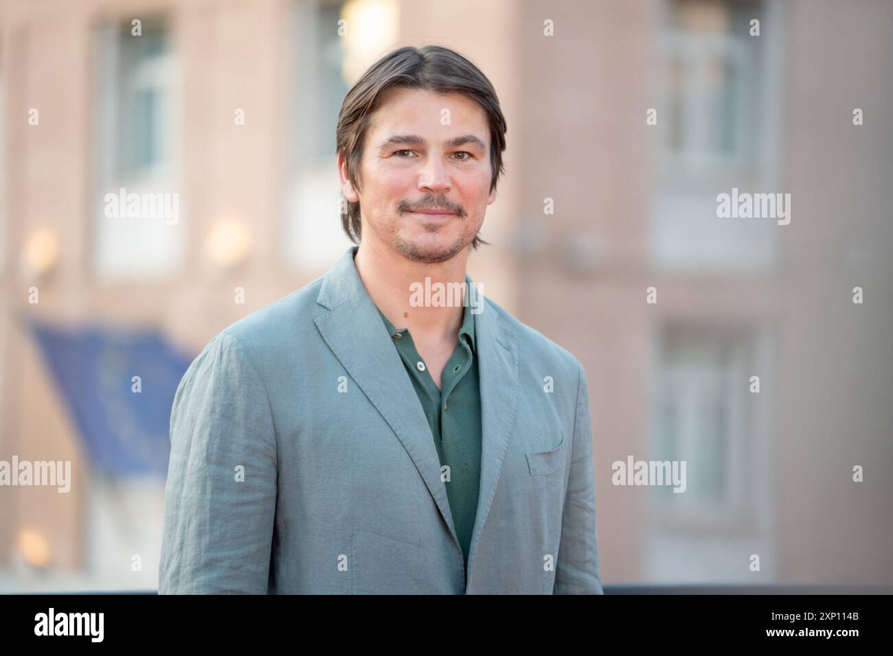 Rom, Italien. August 2024. Der Schauspieler Josh Hartnett nimmt am 2. August 2024 am Fotoaufruf für „Trap“ im Cinema Barberini in Rom Teil. (Foto: Luca Carlino/NurPhoto)0 Credit: NurPhoto SRL/Alamy Live News Stockfoto