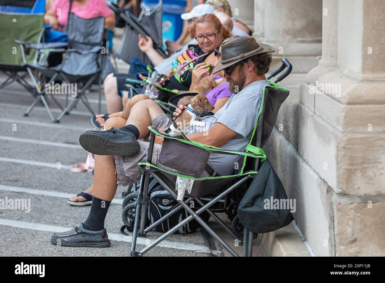 Das 5. Jährliche Old Couch Music fest im Capitol Theater in Burlington, Iowa Stockfoto