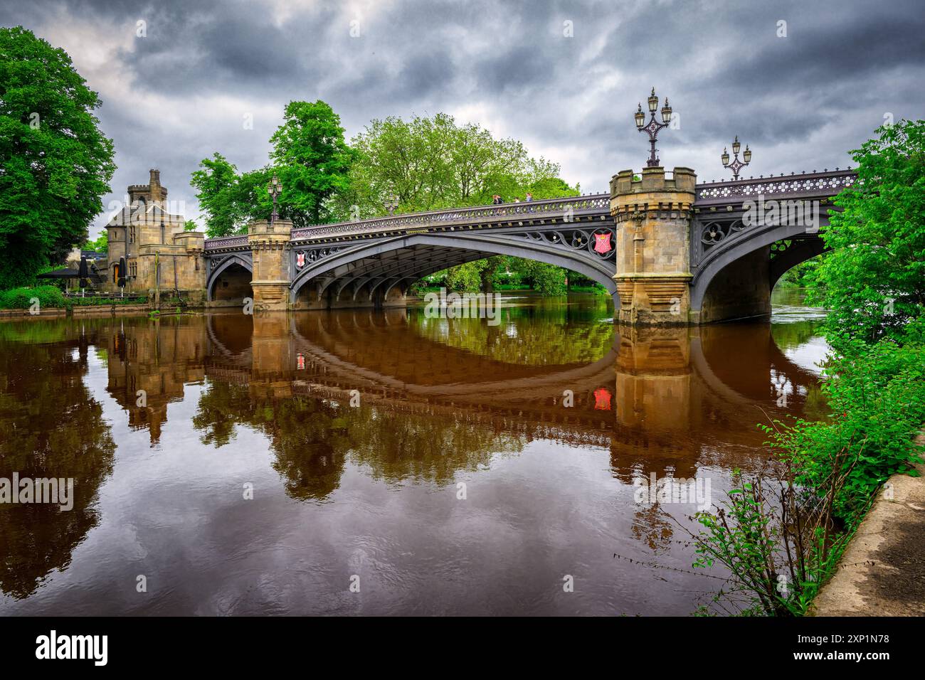 Skeldergate Bridge über die Ouse in York, Yorkshire, England Stockfoto