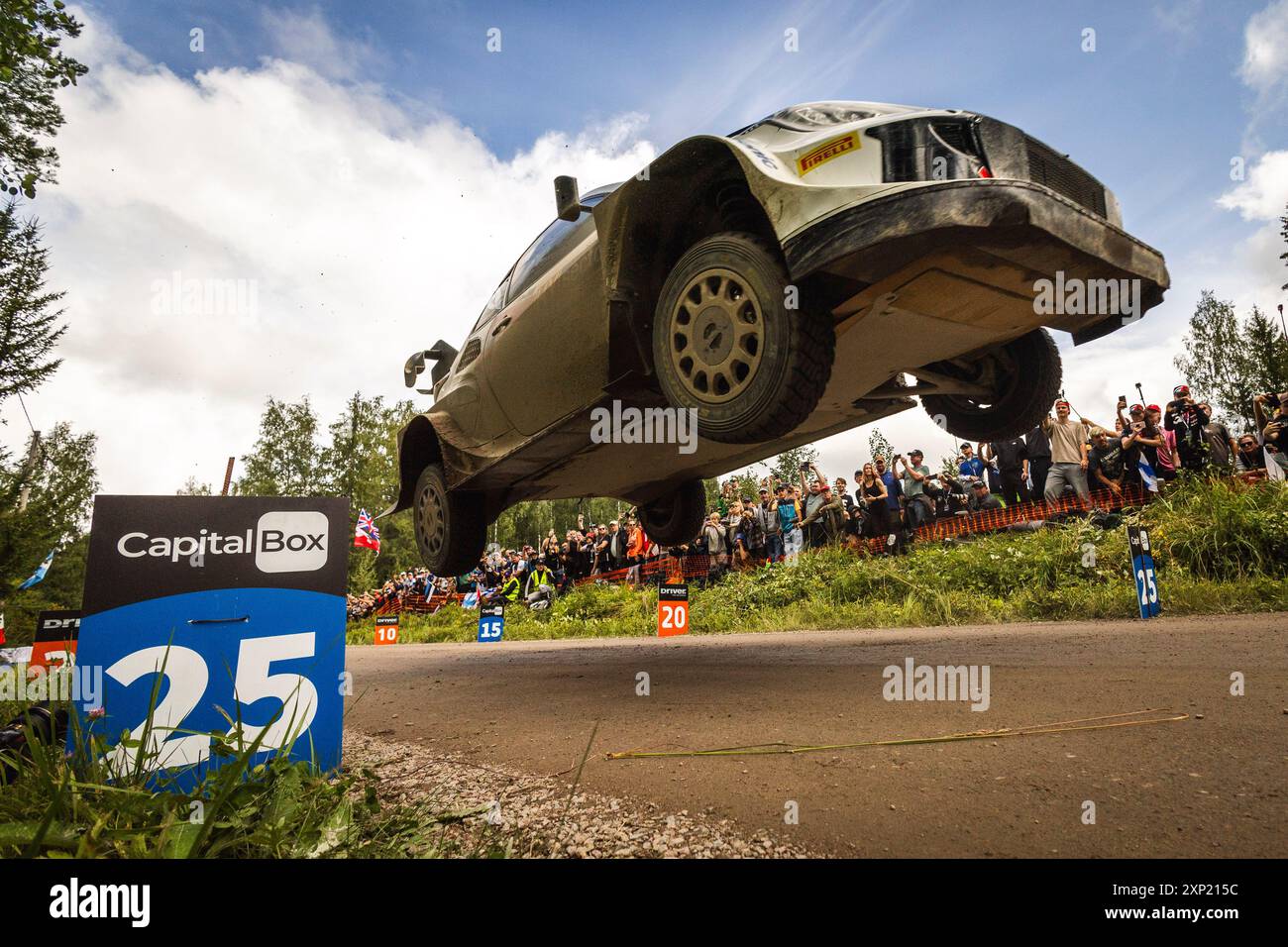 05 PAJARI Sami, MALKONEN Enni, Toyota GR Yaris Rally1, Aktion während der Rallye, Finnland. , . WRC World Rallye Car Championship, vom 1. Bis 4. August 2024 in Jyvaskyla, Finnland - Foto Nikos Katikis/DPPI Credit: DPPI Media/Alamy Live News Stockfoto