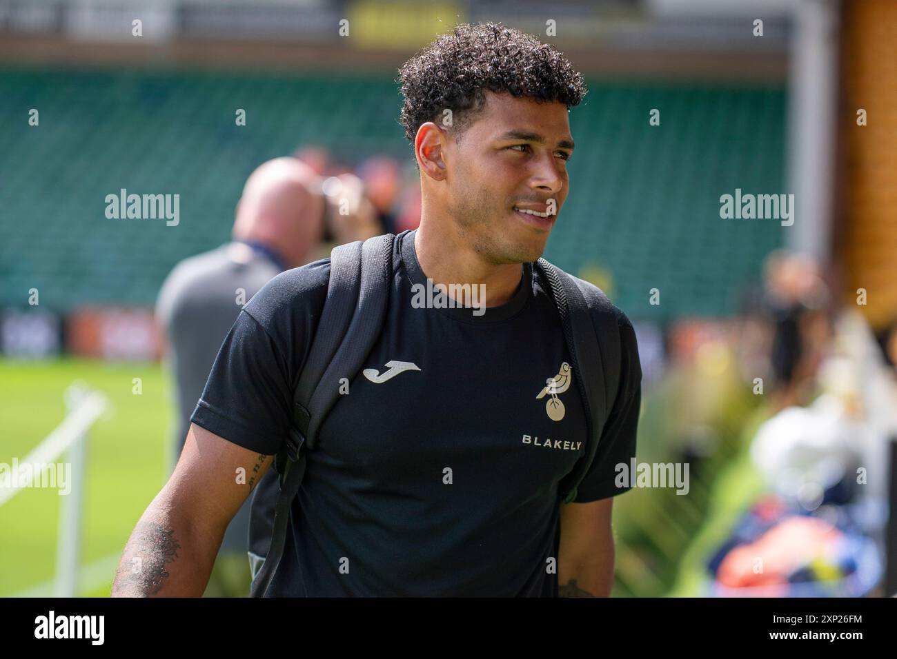 Hernandez aus Norwich City wird am Samstag, den 3. August 2024, vor dem Freundschaftsspiel zwischen Norwich City und dem FC St Pauli in der Carrow Road, Norwich, gesehen. (Foto: David Watts | MI News) Credit: MI News & Sport /Alamy Live News Stockfoto