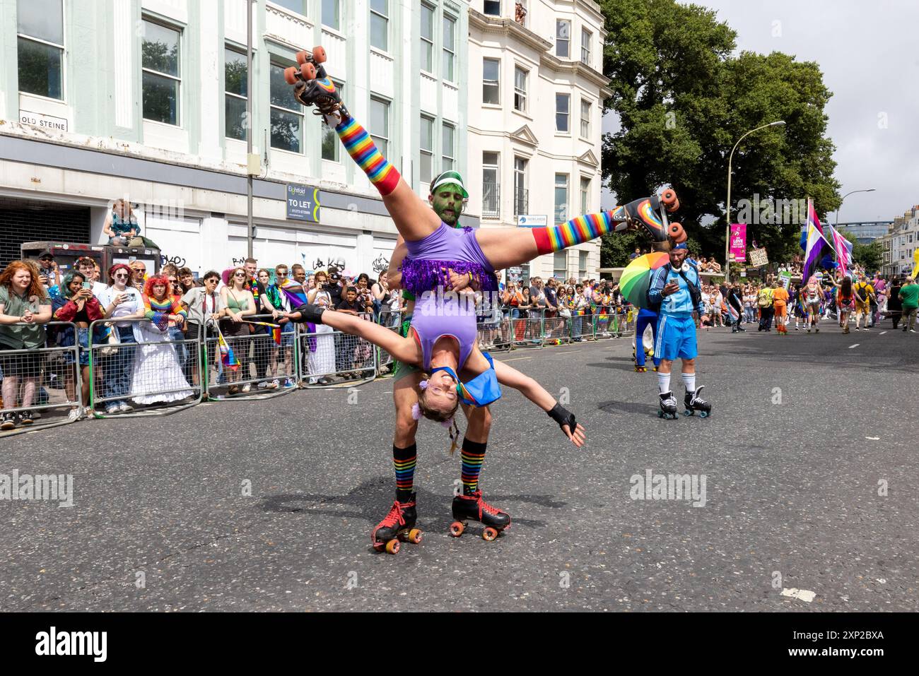 Brighton, Stadt Brighton, East Sussex, Großbritannien. Brighton Pride Parade im Stadtzentrum von Brighton David Smith/Alamy News Stockfoto