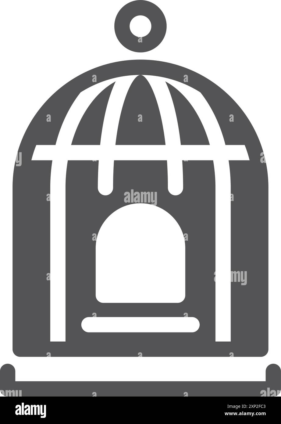 Vogelkäfig-Symbol. Symbol für fliegende Haustierhäuser Stock Vektor