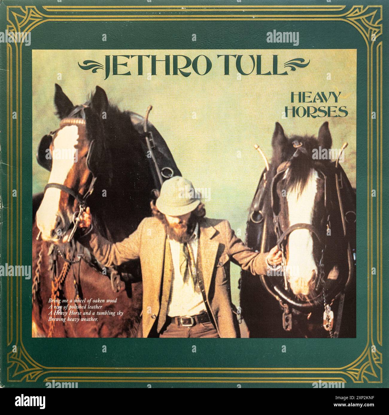 Heavy Horses Album Cover Art, Vinyl-LP von Jethro tull Stockfoto