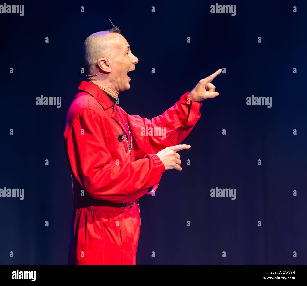 Edinburgh, Schottland, Großbritannien, 03. August 2024, Edinburgh Festival Fringe: The Pleasance startet seine Shows zum 40. Jubiläum des Fringe 2024. Im Bild: Der italienische Illusionist Arturo Brachetti. Quelle: Sally Anderson/Alamy Live News Stockfoto