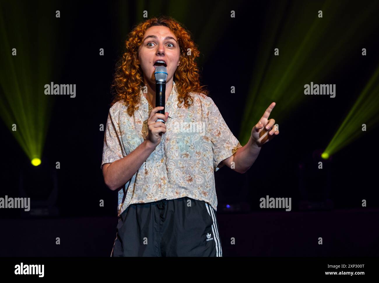 Edinburgh, Schottland, Großbritannien, 03. August 2024, Edinburgh Festival Fringe: The Pleasance startet seine Shows zum 40. Jubiläum des Fringe 2024. Im Bild: Australische Komikerin Ania Magliano. Quelle: Sally Anderson/Alamy Live News Stockfoto