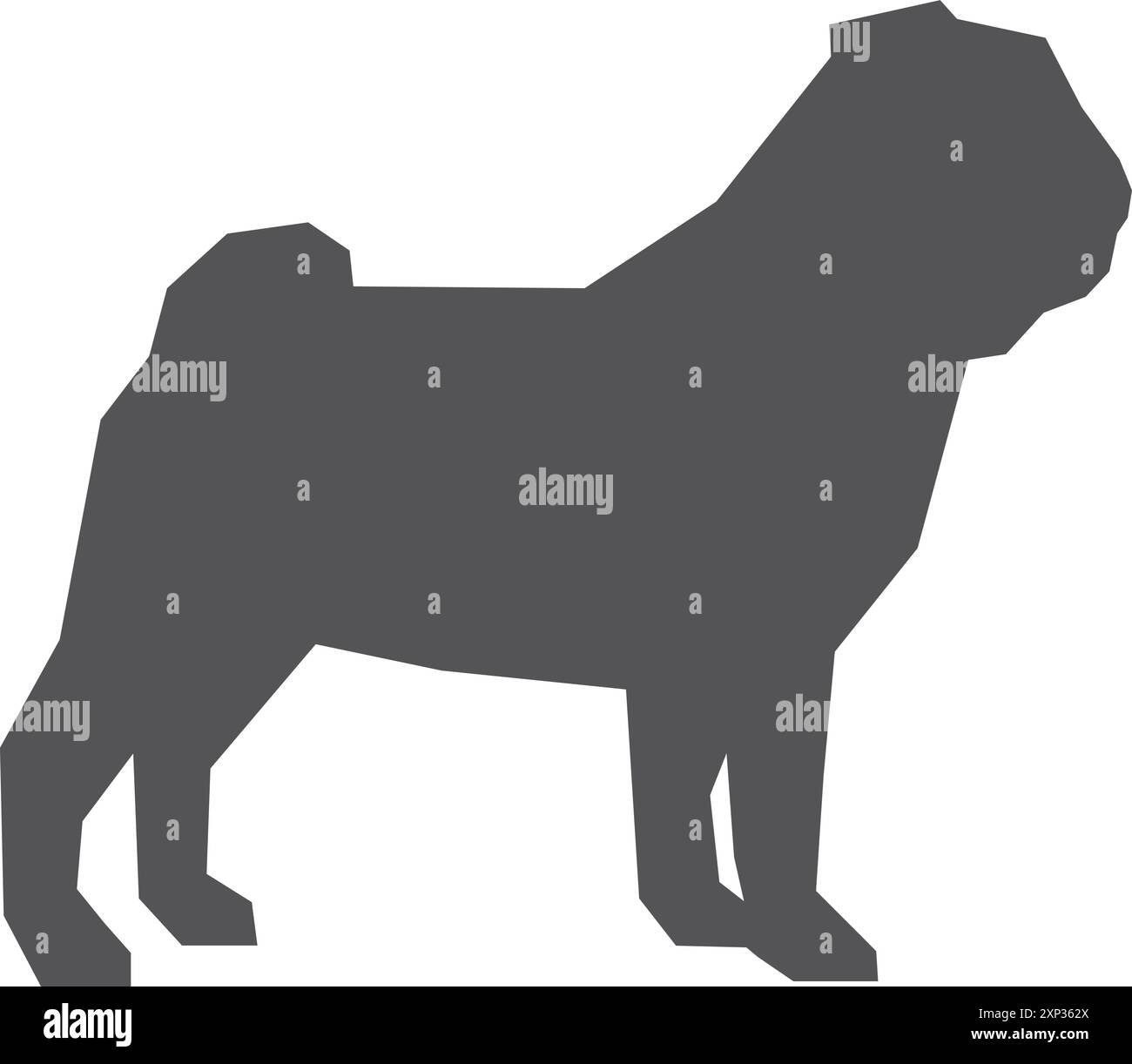 Mops Langarmshirt Mit Realistischem Porträt - Süßer Hunde Print