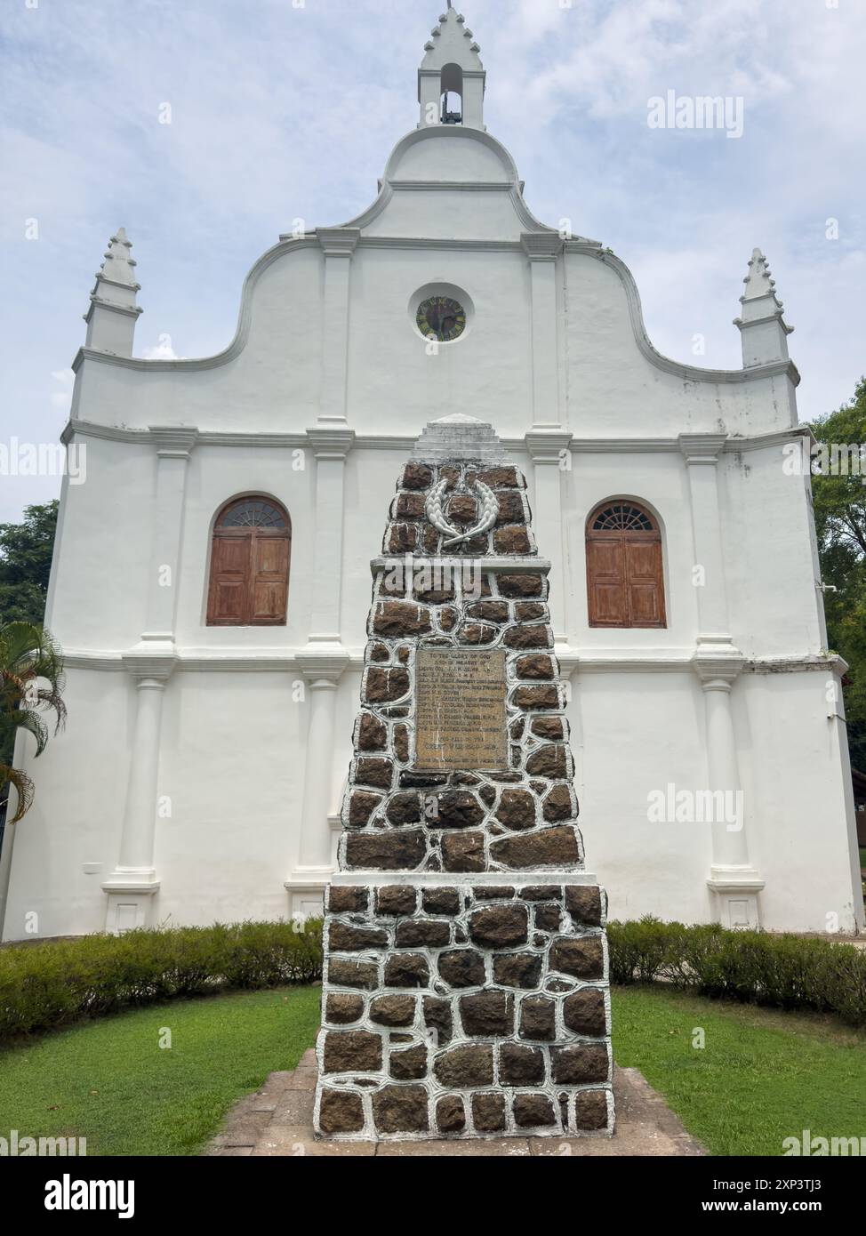 Outdorr View of Saint Francis Church in Fort Kochi, Kochi, ursprünglich 1503 erbaut, ist eine der ältesten europäischen Kirchen Indiens Stockfoto