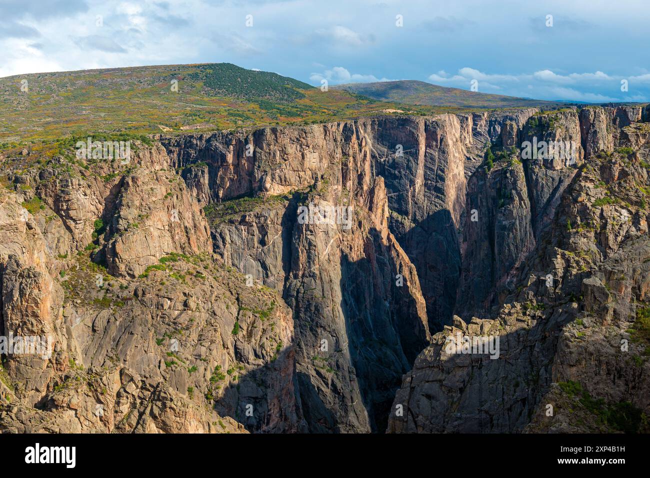 Black Canyon des Gunnison River, Black Canyon des Gunnison Nationalparks, Colorado, USA. Stockfoto