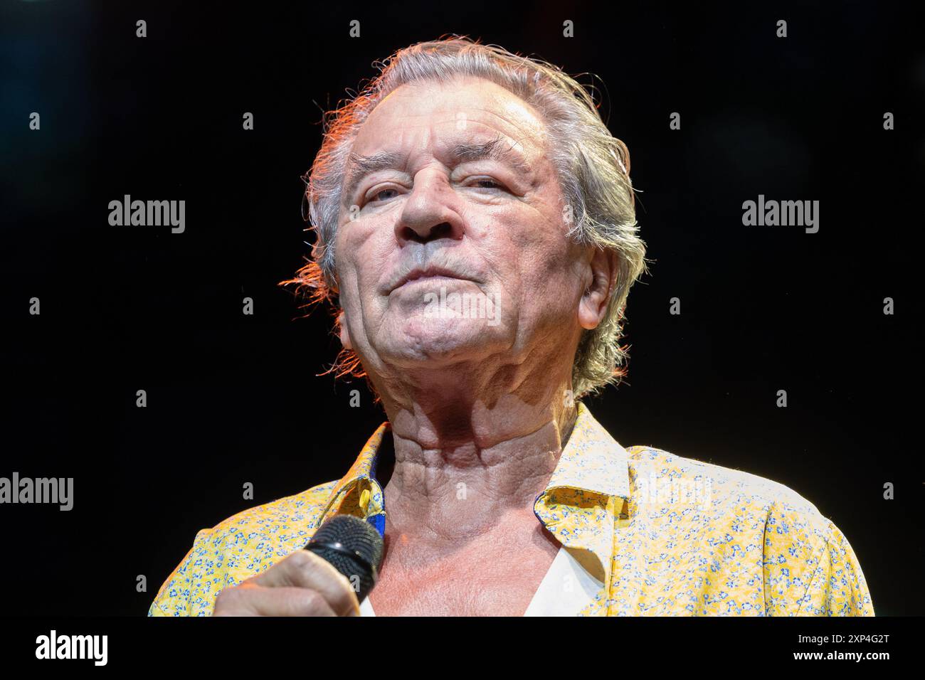 Ian Gillan von Deep Purple trat am 2. August 2024 live in Norwegen auf Stockfoto
