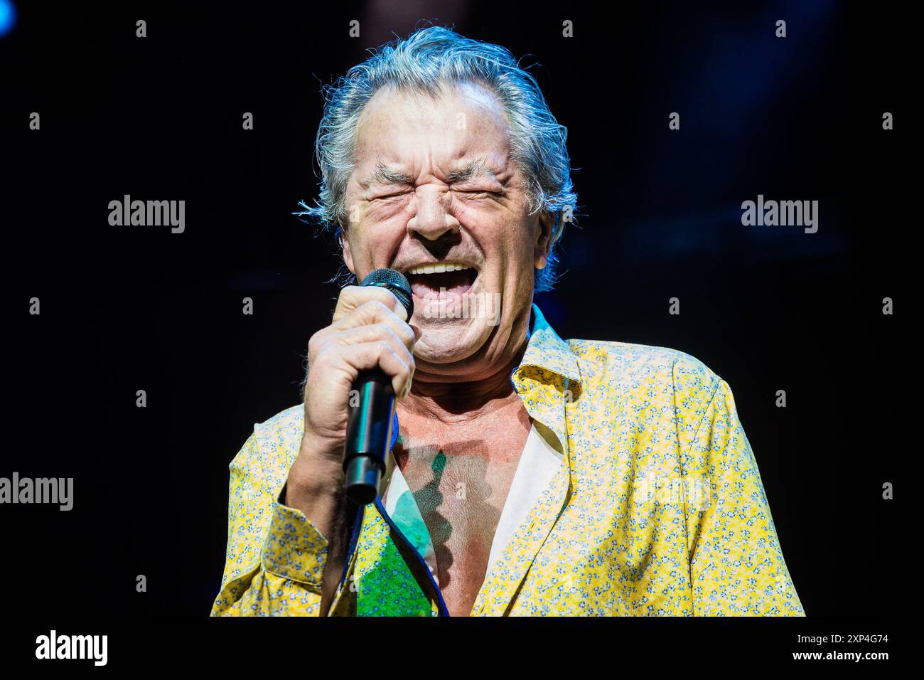 Ian Gillan von Deep Purple trat am 2. August 2024 live in Norwegen auf Stockfoto