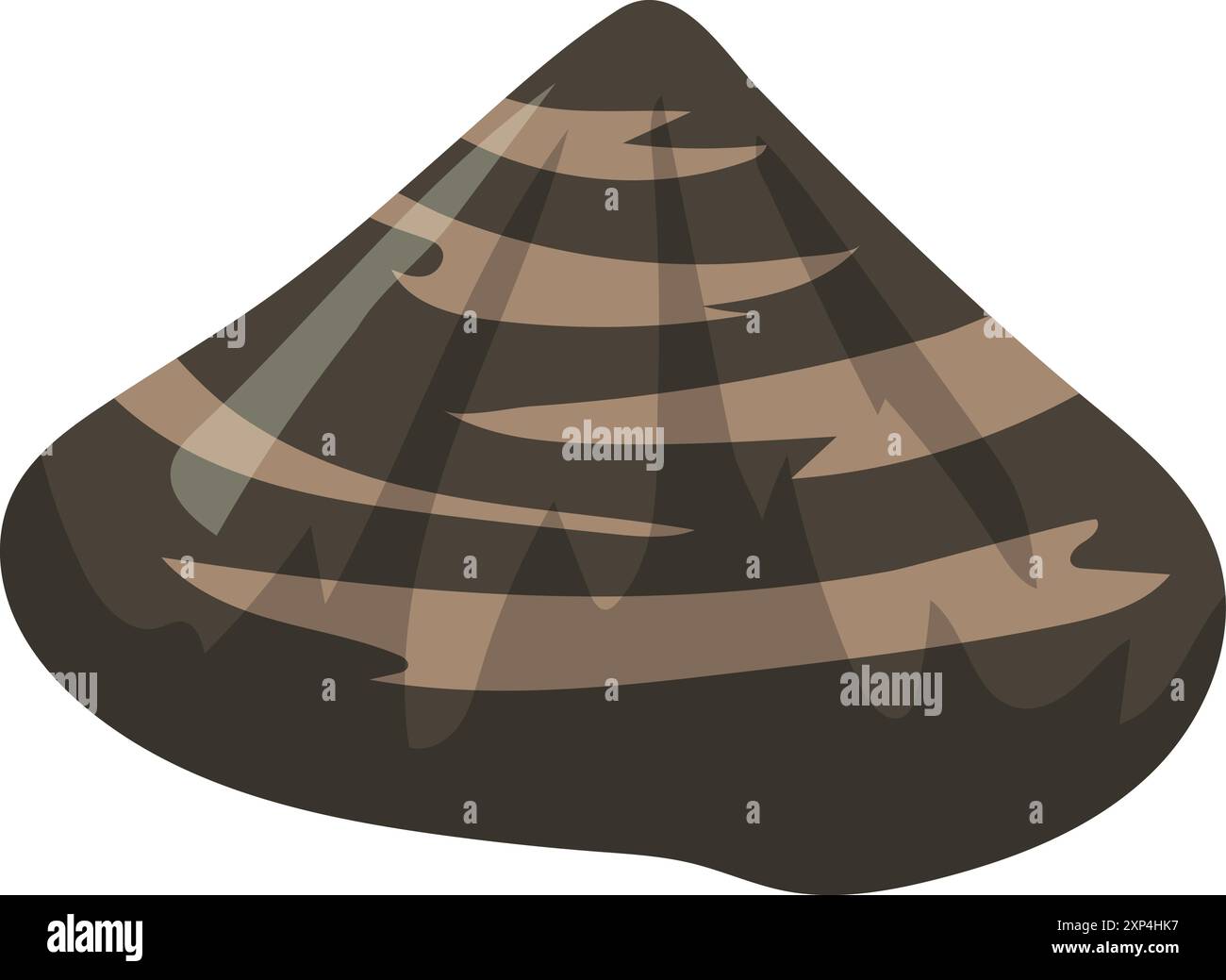 Cartoon-Muschelsymbol. Ozean Strand wilde Fauna Stock Vektor