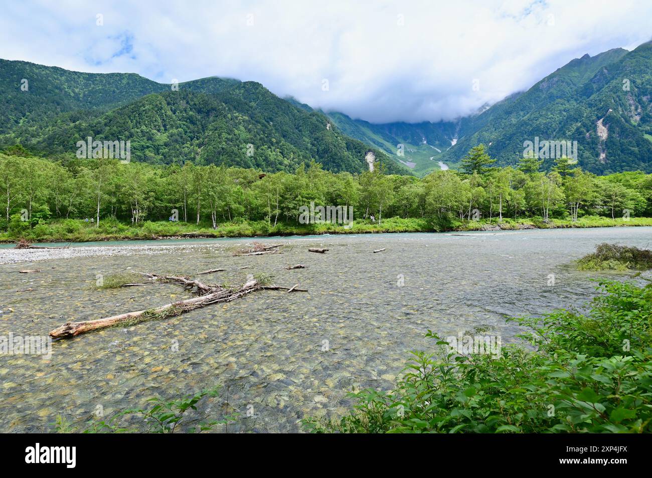 Naturlandschaft von Kamikochi in den Nordjapanischen Alpen der Präfektur Nagano, Japan Stockfoto