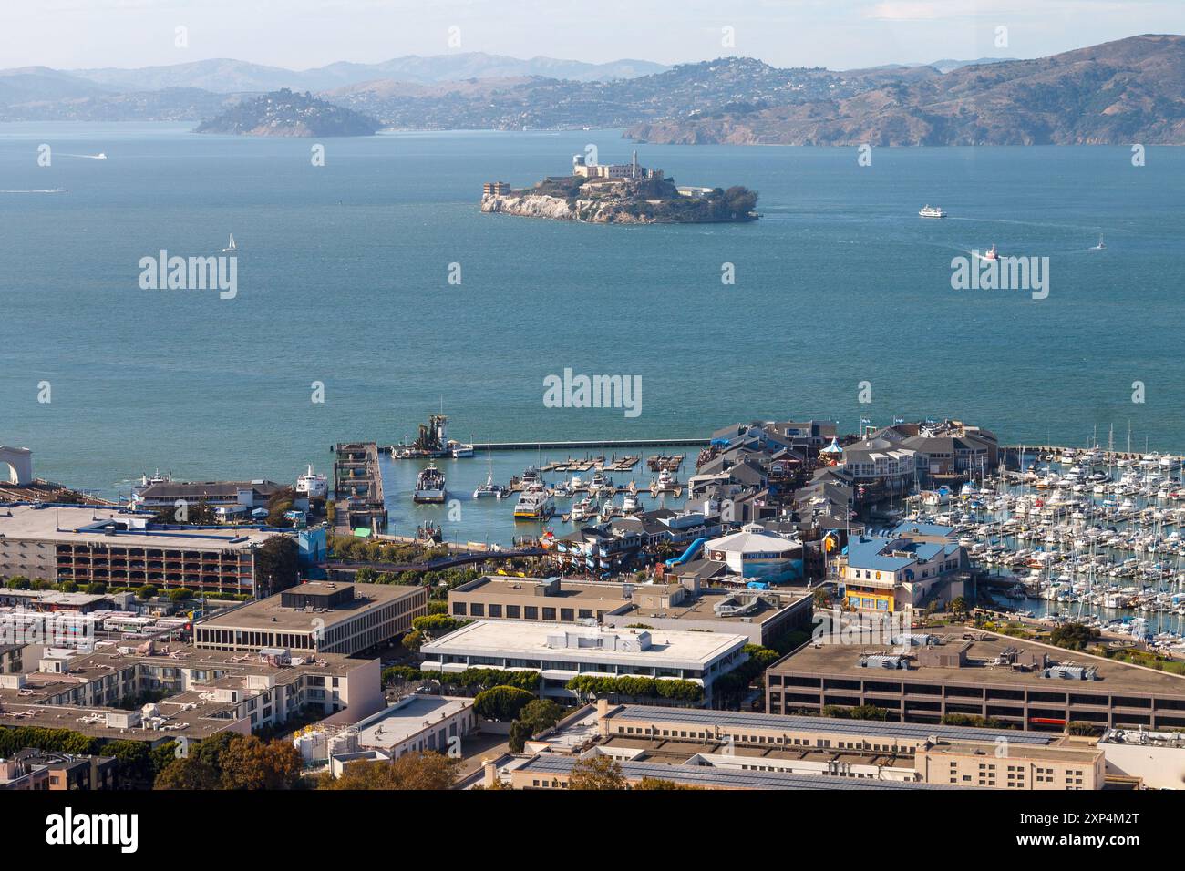 Das Gefängnis von Alcatraz Island in San Francisco Bay, Kalifornien Stockfoto