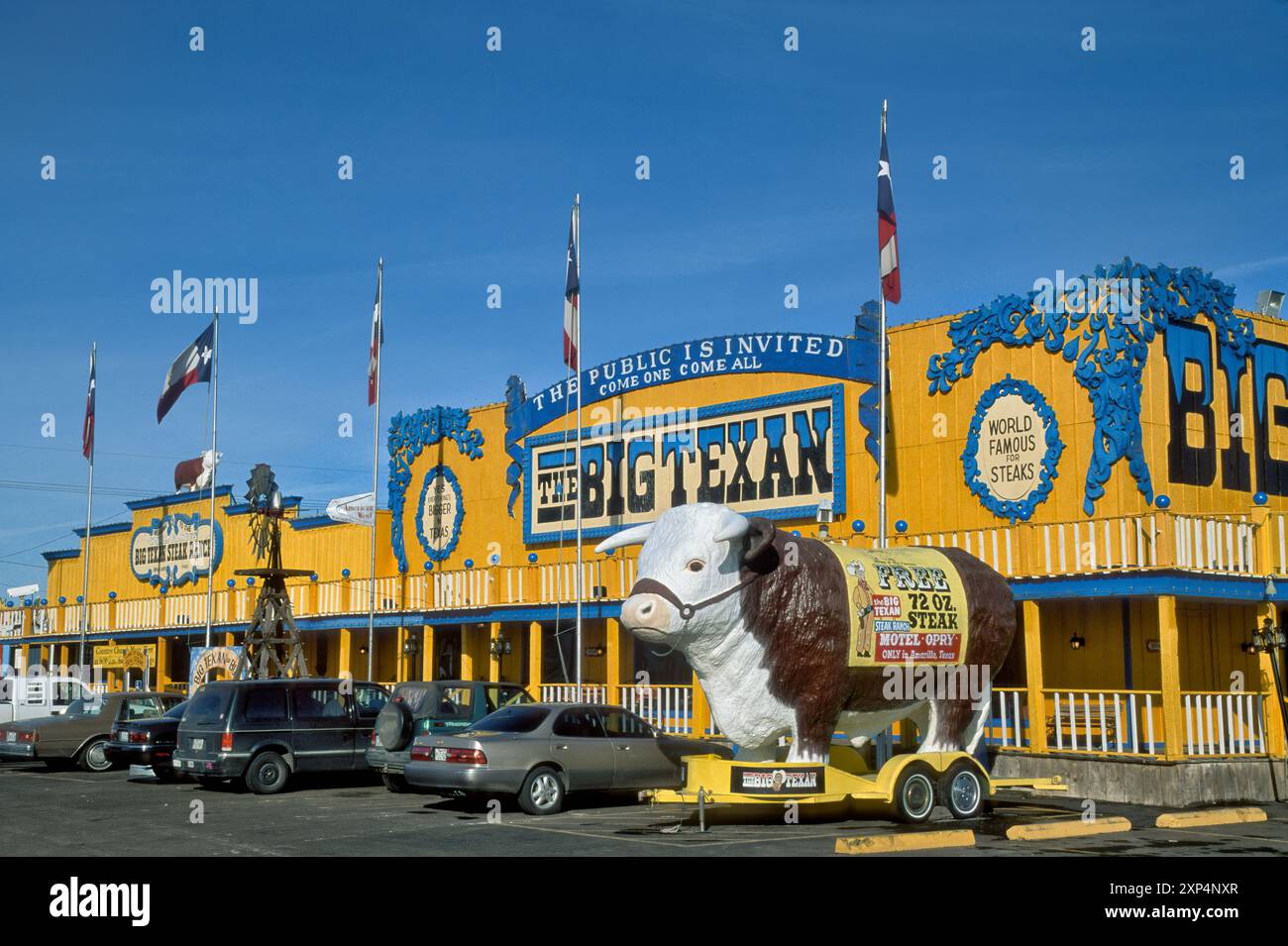 Big Texan Steak Ranch auf der Route 66 in Amarillo, Texas, USA Stockfoto