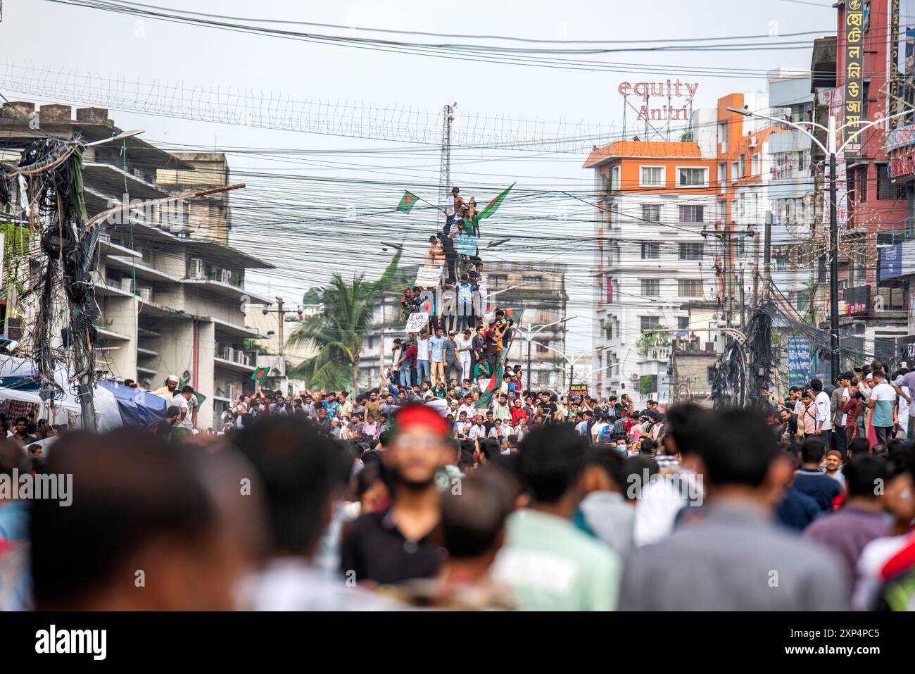 Bewegung der Quotenreform in Bangladesch. Die Bangladesch Quotenreform-Bewegung 2024 ist ein anhaltender Protest gegen die Regierung in Bangladesch Stockfoto Bewegung der Quotenreform in Bangladesch. Die Bangladesch Quotenreform-Bewegung 2024 ist ein anhaltender Protest gegen die Regierung in Bangladesch Stockfoto