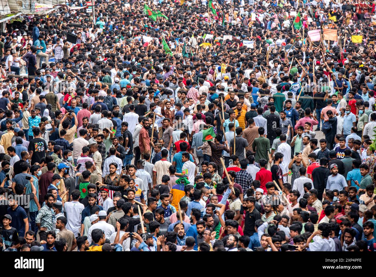 Bewegung der Quotenreform in Bangladesch. Die Bangladesch Quotenreform-Bewegung 2024 ist ein anhaltender Protest gegen die Regierung in Bangladesch Stockfoto Bewegung der Quotenreform in Bangladesch. Die Bangladesch Quotenreform-Bewegung 2024 ist ein anhaltender Protest gegen die Regierung in Bangladesch Stockfoto