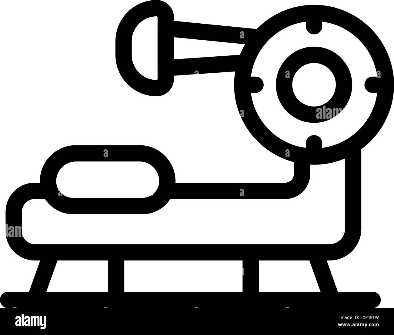 Medizinprodukt, das Aufnahmen von inneren Organen des Patienten zu diagnostischen Zwecken macht Stock Vektor