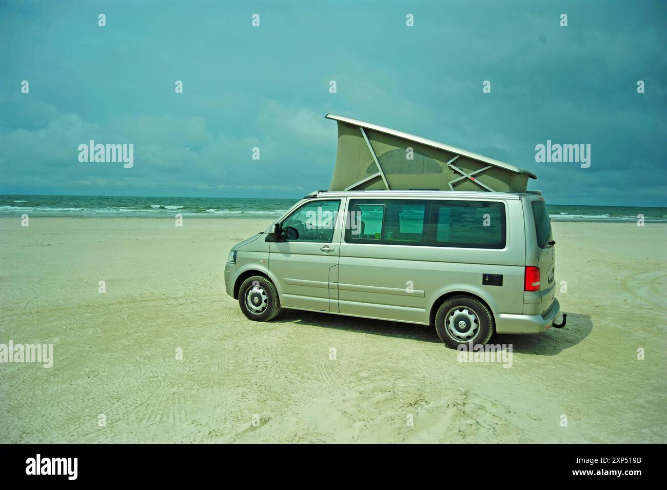 Van Life, Vejers Strand, Ribe, Nordsee, Dänemark Stockfoto