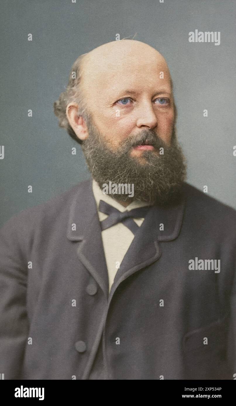 Porträt von Adolf von Baeyer. Um 1884. Von Friedrich Müller. Stockfoto