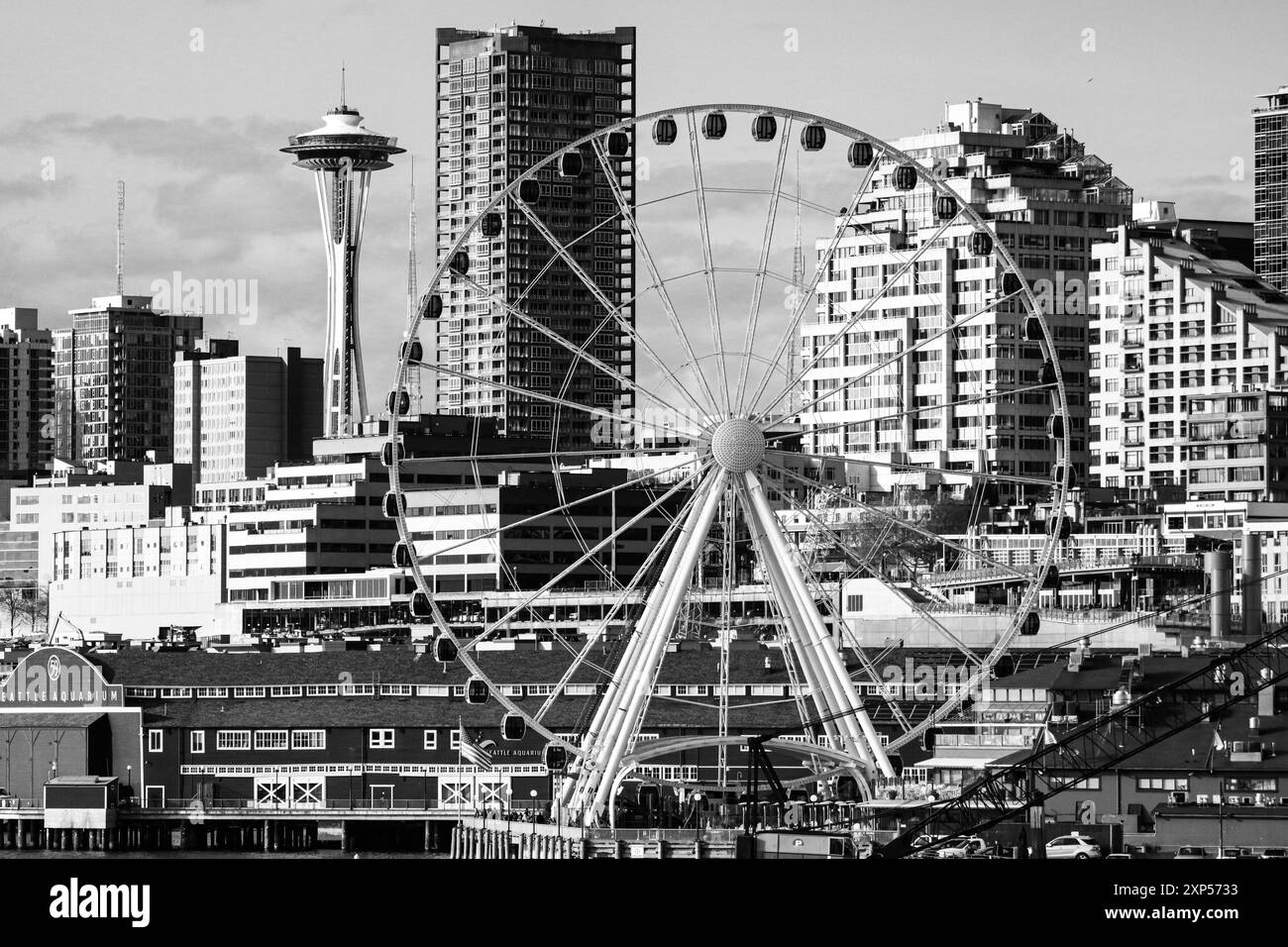Skyline von Seattle, Washington Stockfoto