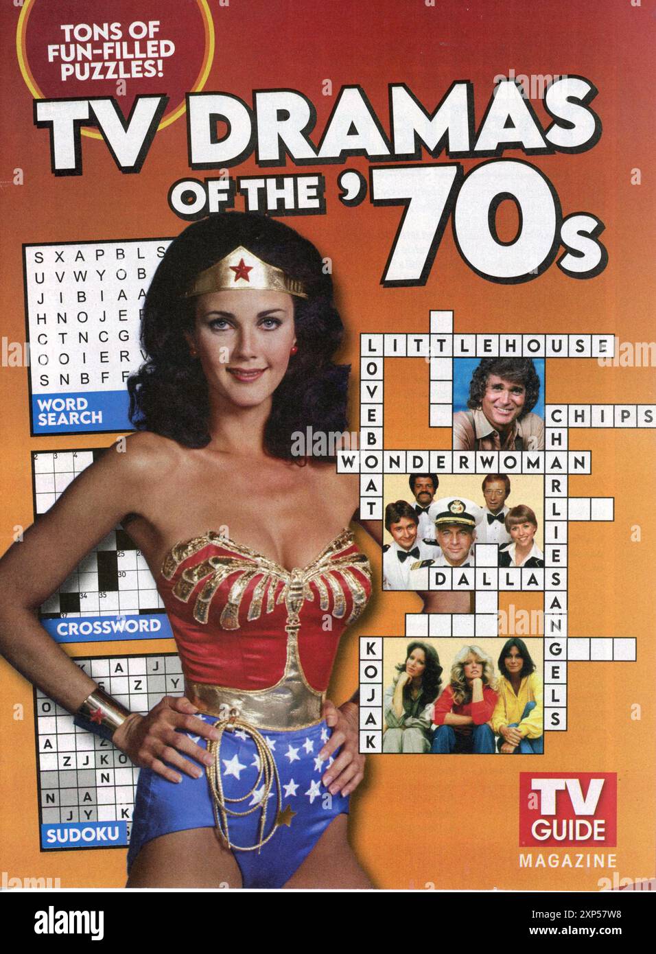 Sonderausgabe von Fernsehdramen der 70er Jahre von TV Guide, 2024, USA Stockfoto