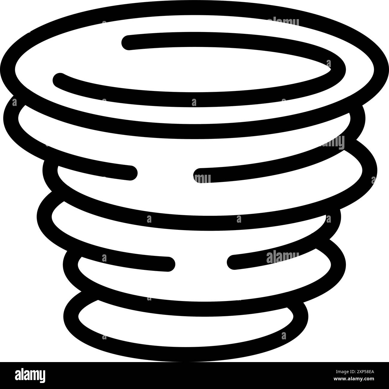 Hurrikane drehen und wirbeln mit extrem hohen Windgeschwindigkeiten Stock Vektor