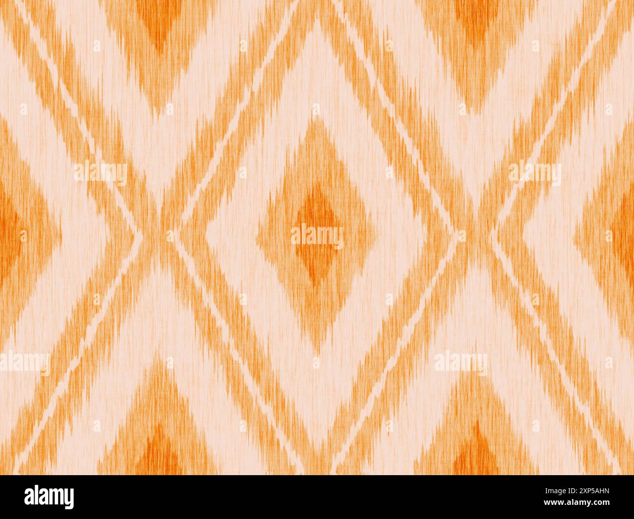 Nahtloses Vintage-Muster im Ikat-Stil. Muster für Wohnkultur im Retro-Stil. Retro-Ikat-Textur. Stockfoto