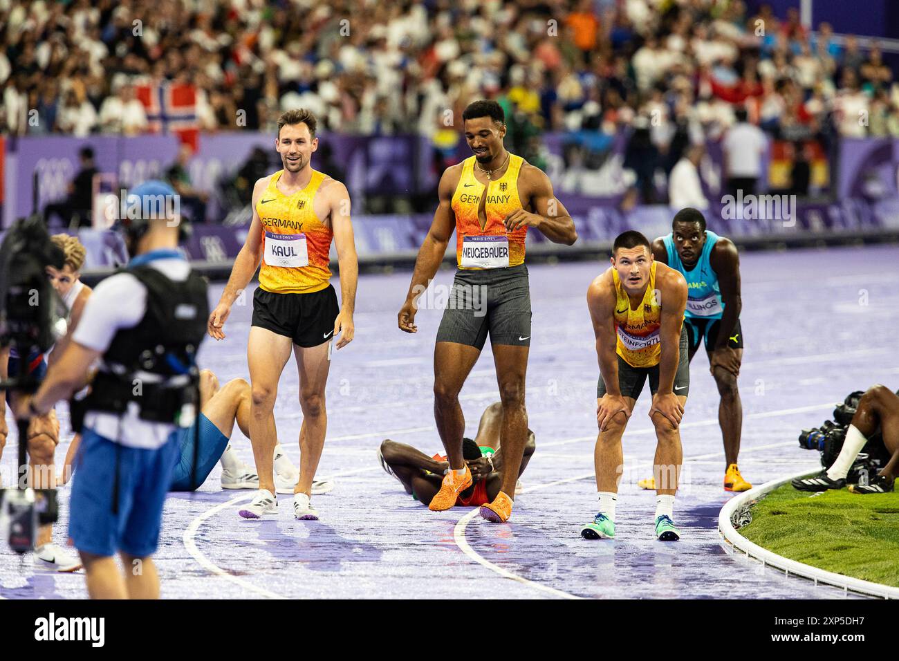 FRA, Olympische Spiele Paris 2024, Leichtathletik Herren 1500m Vorrunde, 03.08.2024 Foto: Eibner-Pressefoto/Roger Buerke Stockfoto