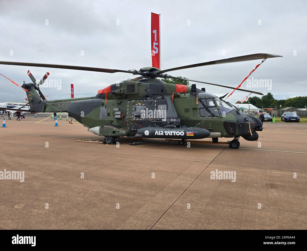 RAF Fairford, Großbritannien. 20. Juli 2024. Ein NHIndustries NH90 Hubschrauber auf der Royal International Air Tattoo 2024. Stockfoto