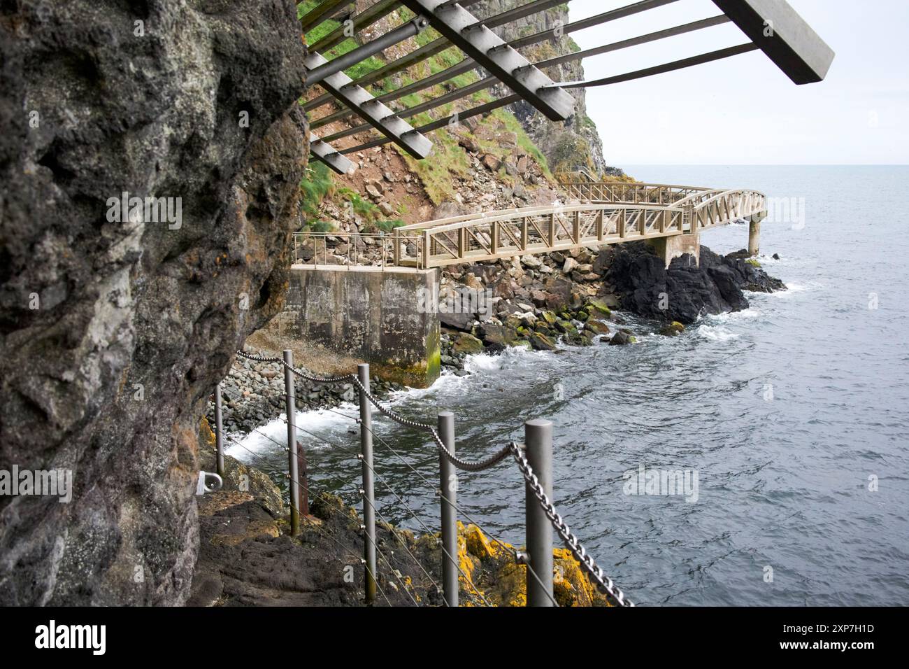 The Gobbins Coastal Walk County antrim, Nordirland, großbritannien Stockfoto
