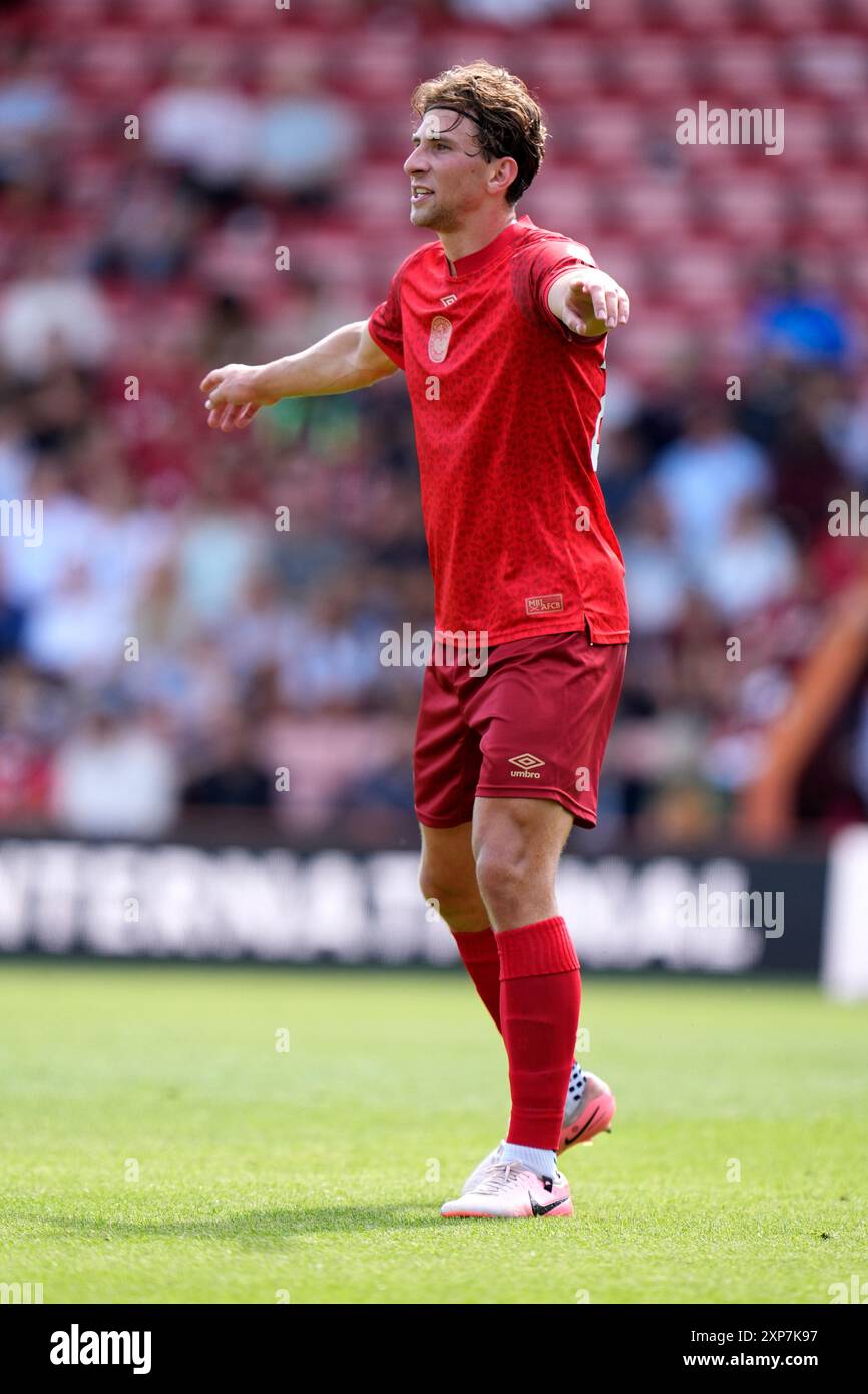 AFC Bournemouth's Illia Zabarnyi während des Freundschaftsspiels vor der Saison im Vitality Stadium, Bournemouth. Bilddatum: Sonntag, 4. August 2024. Stockfoto