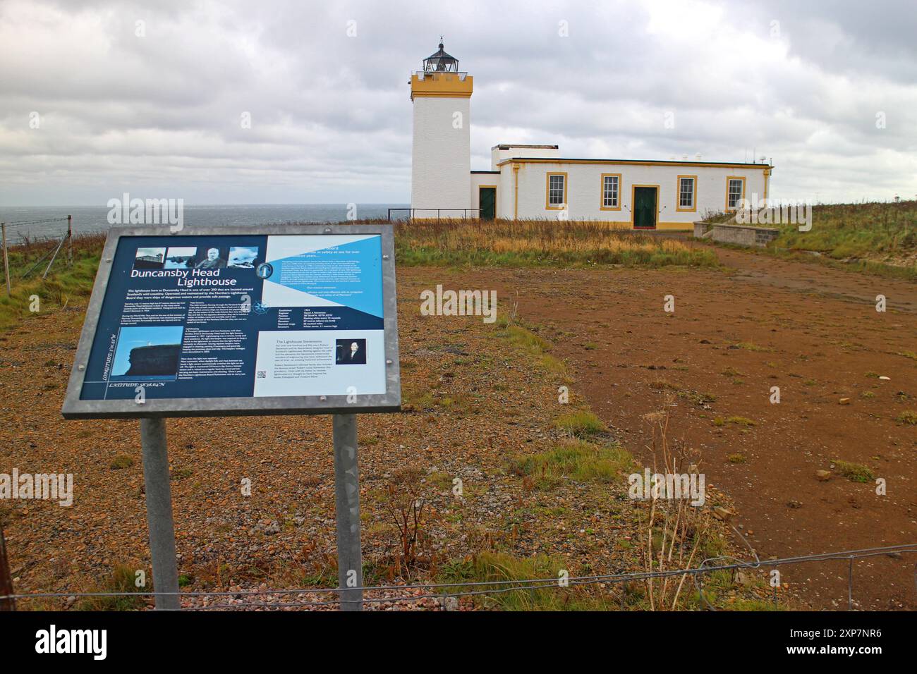 Leuchtturm Duncansby Head, Schottland Stockfoto