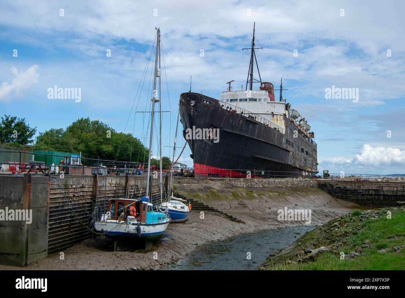 Duke of Lancaster verlassenes Schiff Stockfoto