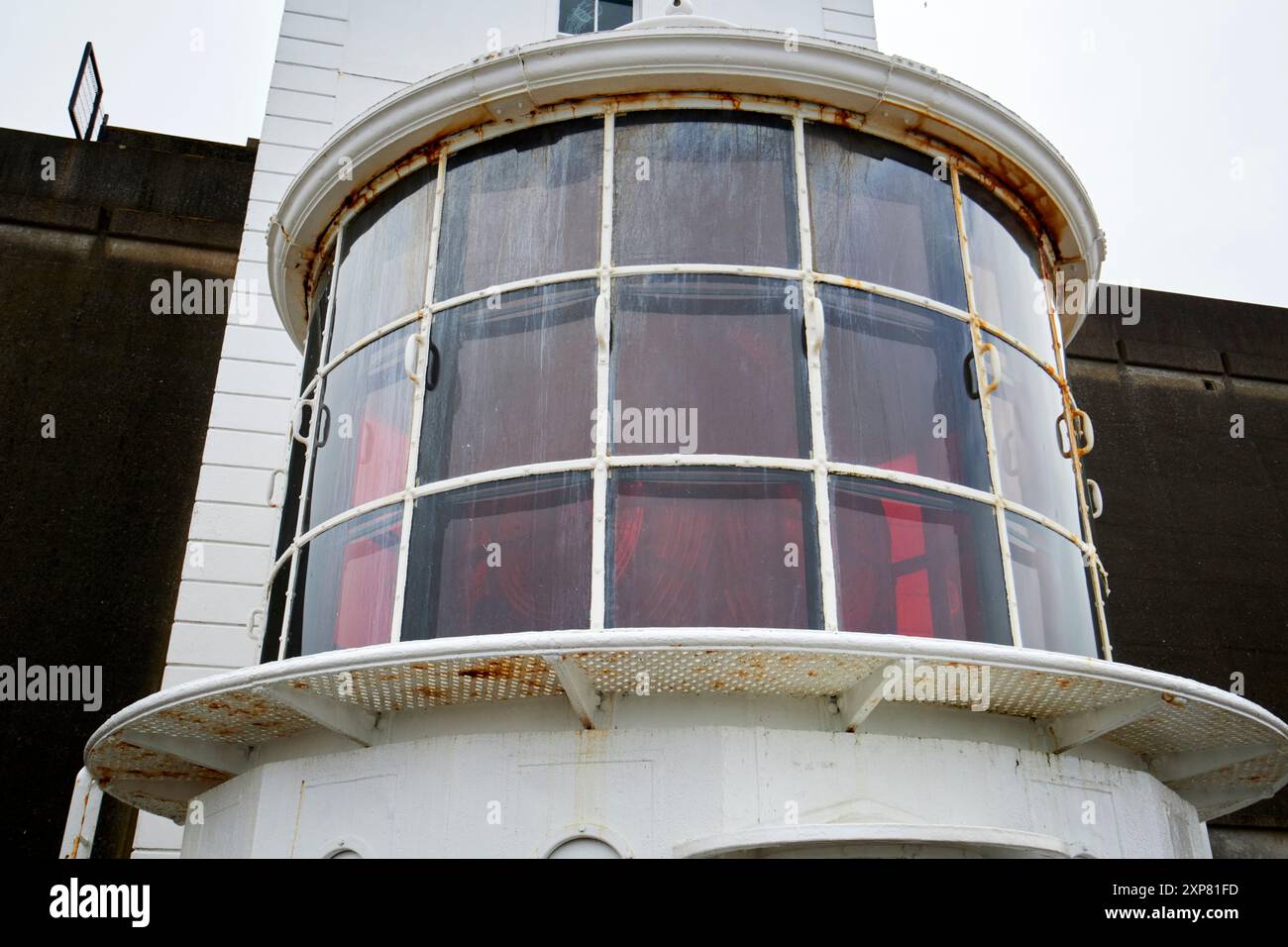 Auf dem Kopf steht der Leuchtturm rathlin West rathlin Island, County antrim, Nordirland, großbritannien Stockfoto