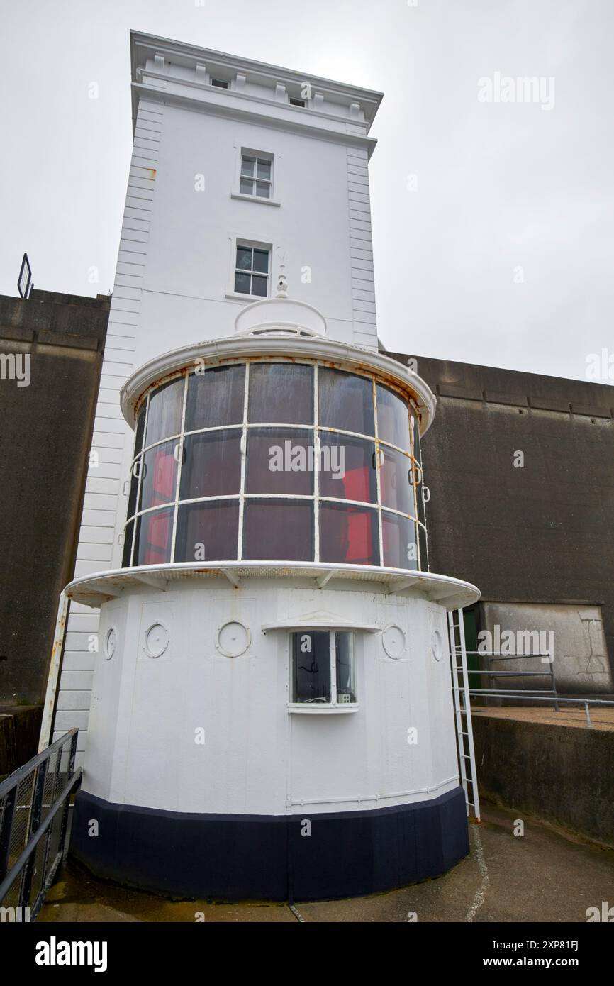 Auf dem Kopf steht der Leuchtturm rathlin West rathlin Island, County antrim, Nordirland, großbritannien Stockfoto