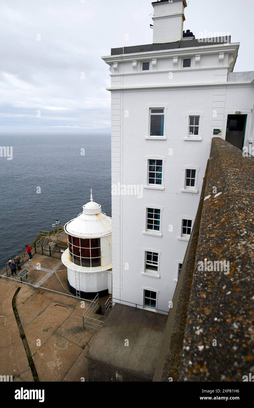 Auf dem Kopf steht der Leuchtturm rathlin West rathlin Island, County antrim, Nordirland, großbritannien Stockfoto