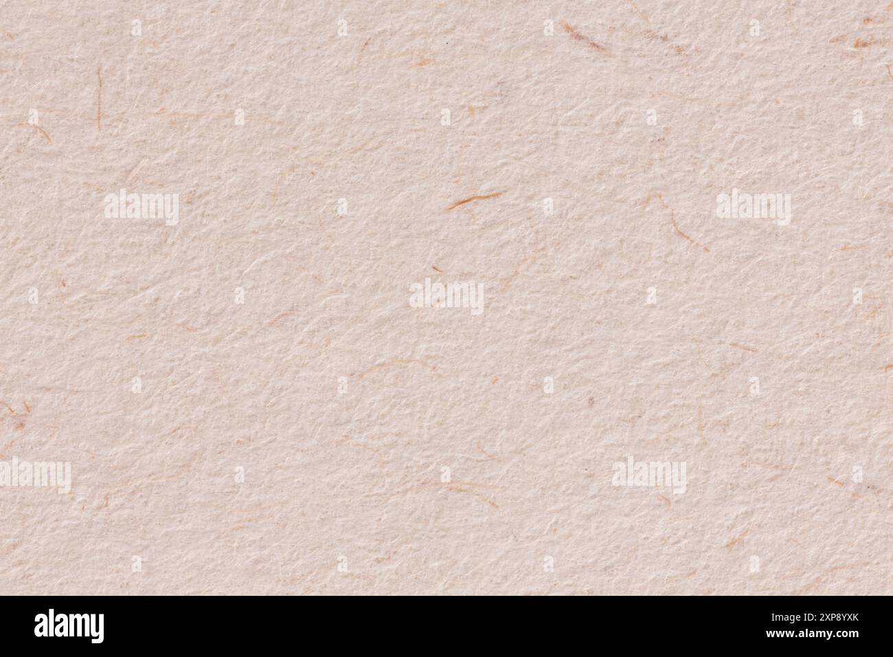 Recyclingpapier Textur Hintergrund in Gelb creme Farbton. Stockfoto