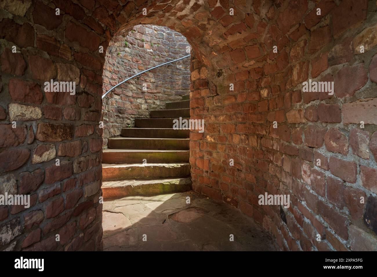 Das Kloster St. Michael Deutsch, Michaelskloster, Heiligenberg in Heidelberg, Teil des nahegelegenen Klosters Lorsch, Heidelberg, Baden-Württemberg, Keim Stockfoto