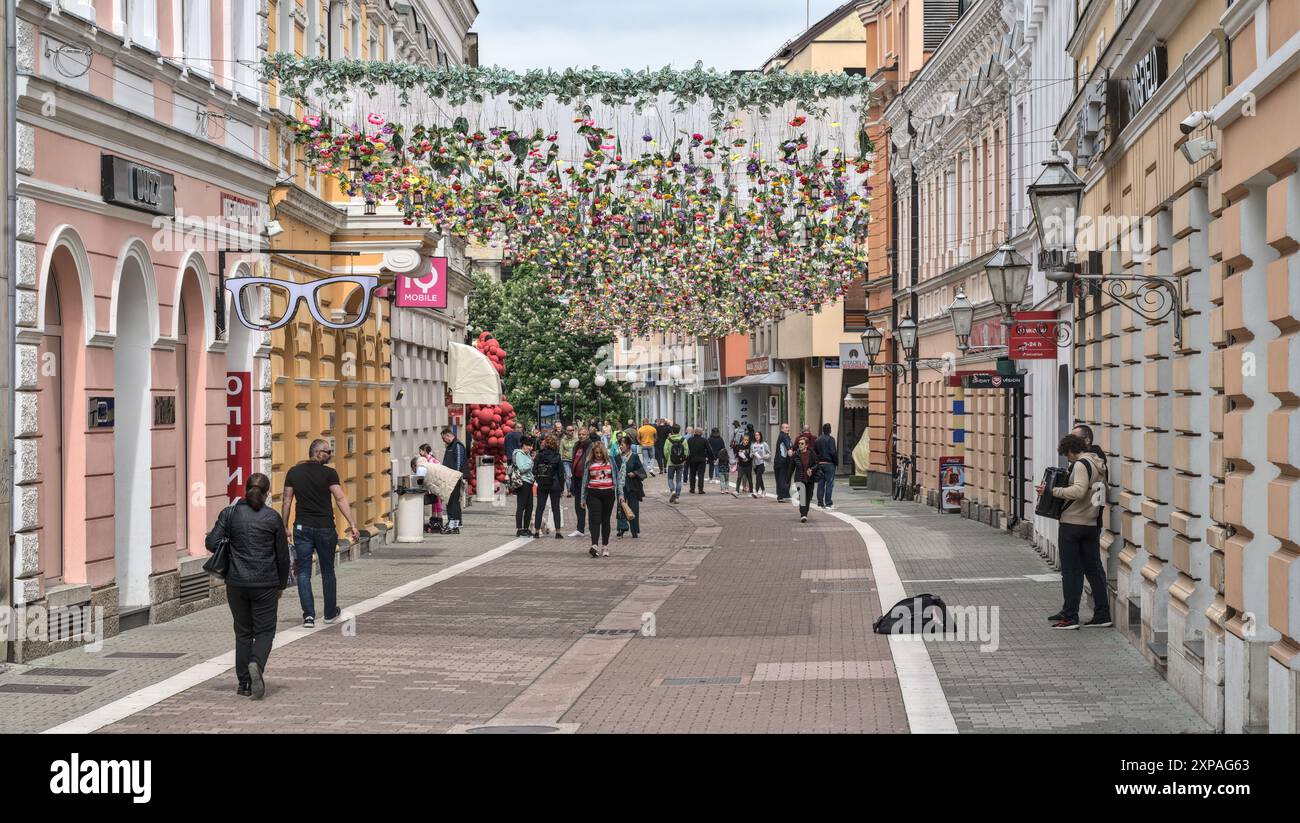 Banja Luka, Bosnien und Herzegowina – Mai 2023: Hauptquartier im Stadtzentrum. Stockfoto