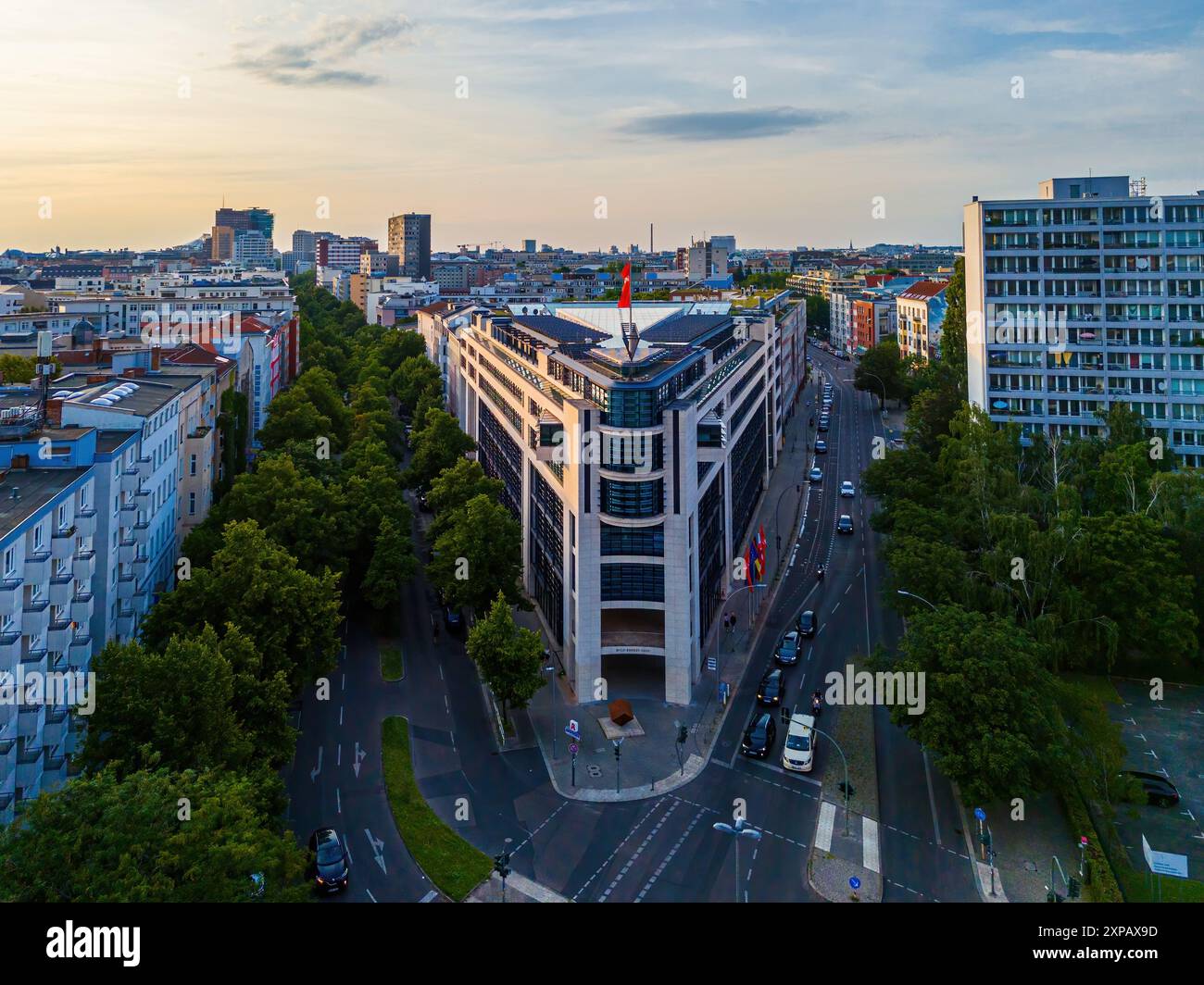 Das Willy-Brandt-Haus, Sitz der SPD. Stockfoto